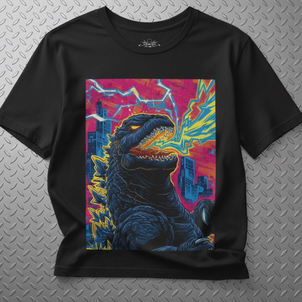 T-Shirt - Pop Art Godzilla Unisex T-shirt | Retro Movies Tee from Crypto Zoo Tees