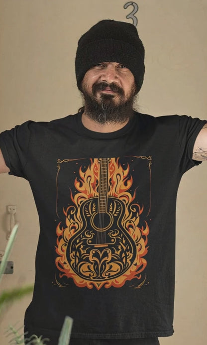 Rockabilly Acoustic Guitar T-Shirt | Unisex T-shirt
