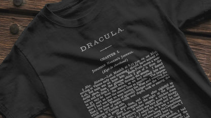 Dracula Shirt | First Page Bram Stoker's Novel Tee | Unisex Tee