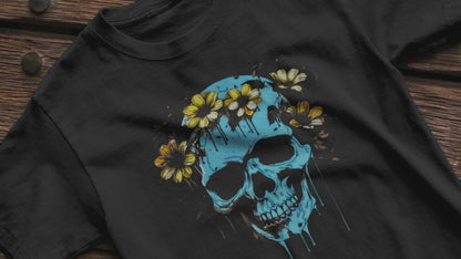 Flower Skull | Women's T-Shirt | Cotton Ladies Tee