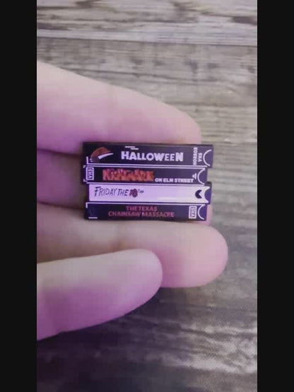 Horror Movie VHS Classics Pinback Button | Pinback Button | Horror, Halloween | Retro & Vintage