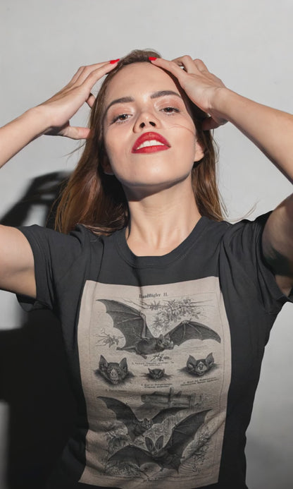 Vintage Bat Illustration T-Shirt | Unisex T-shirt