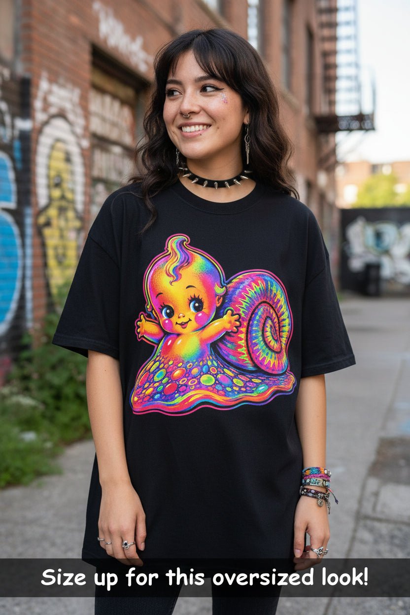 Hoodie - Psychedelic Snail Kewpie Baby Shirt | T-Shirt from SHIRT MONSTERS
