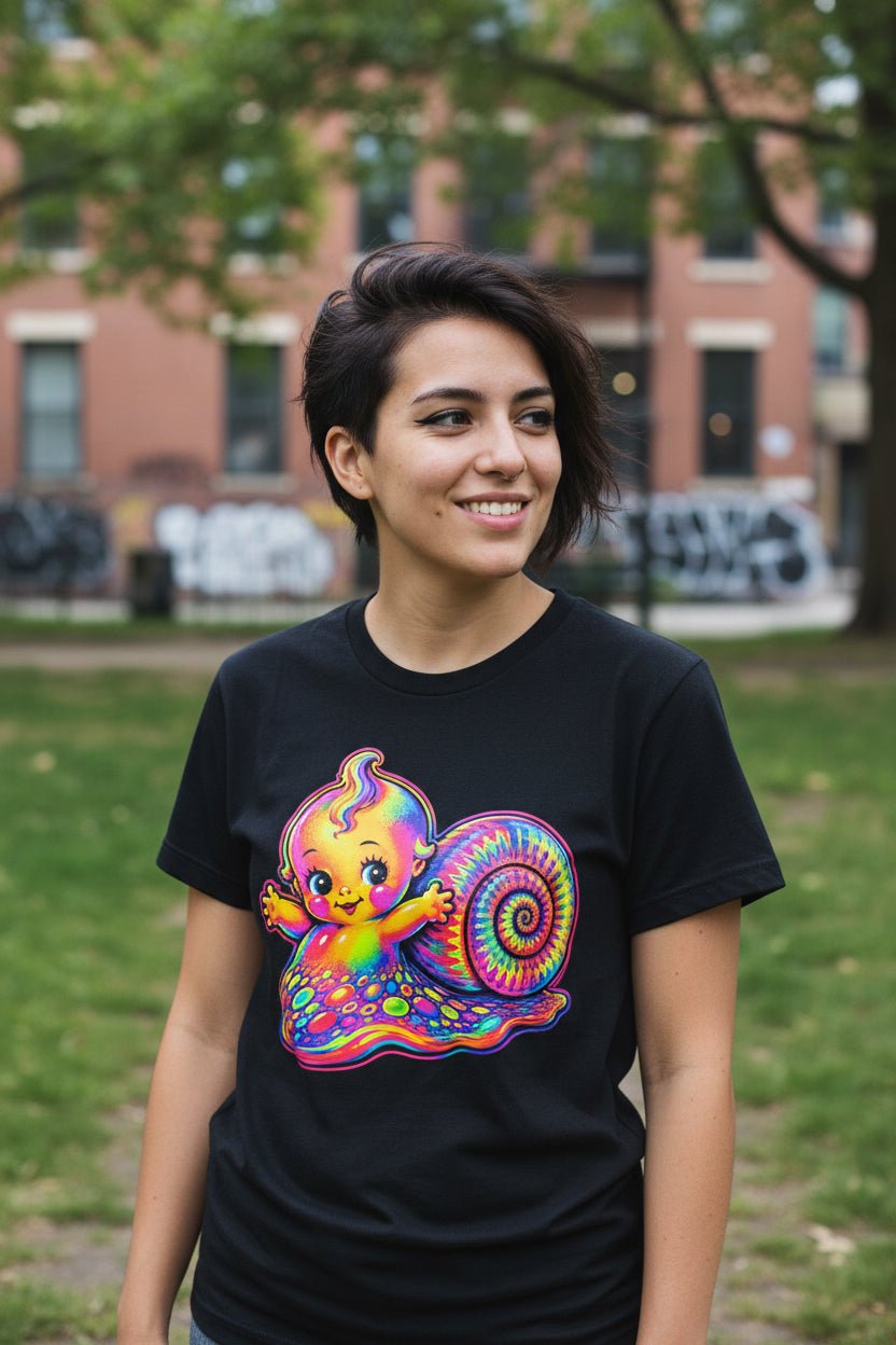 Hoodie - Psychedelic Snail Kewpie Baby Shirt | T-Shirt from SHIRT MONSTERS