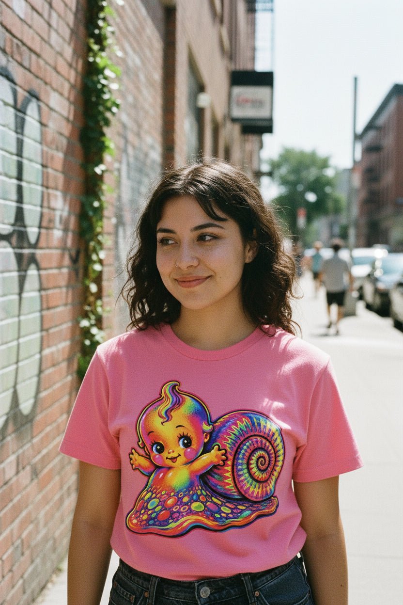 Hoodie - Psychedelic Snail Kewpie Baby Shirt | T-Shirt from SHIRT MONSTERS