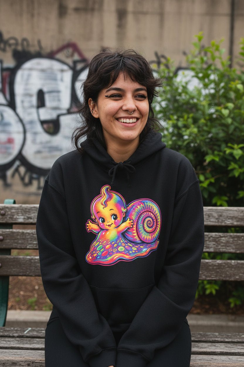 Hoodie - Psychedelic Snail Kewpie Baby Shirt | T-Shirt from SHIRT MONSTERS