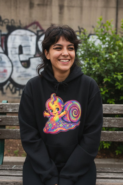 Hoodie - Psychedelic Snail Kewpie Baby Shirt | T-Shirt from SHIRT MONSTERS
