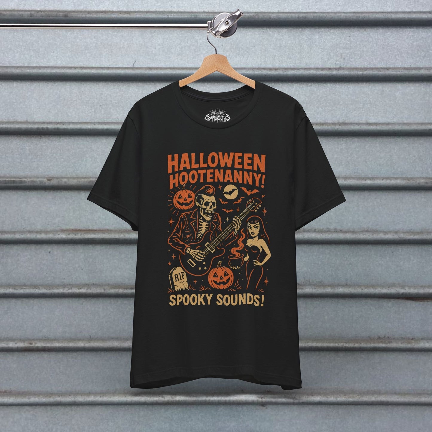T-Shirt - Psychobilly Zombie Tee | Light Fitted - Unisex Bella+Canvas 3001 | Horror, Halloween | Rockabilly from SHIRT MONSTERS