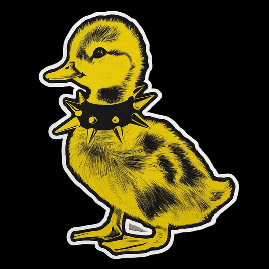 Paper products - Punk Duck Sticker | Animals, Funny | Punk, Rockabilly from Crypto Zoo Tees