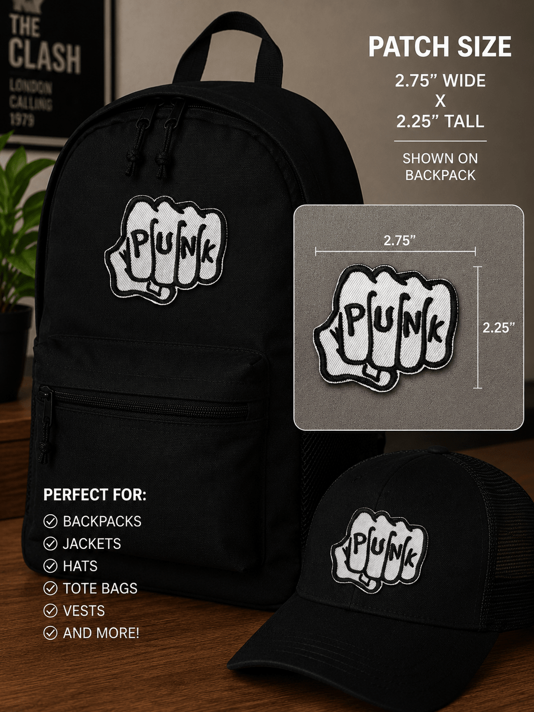 - Punk Fist Patch | Punk | Tattoo, Retro & Vintage | Iron On Patch from SHIRT MONSTERS