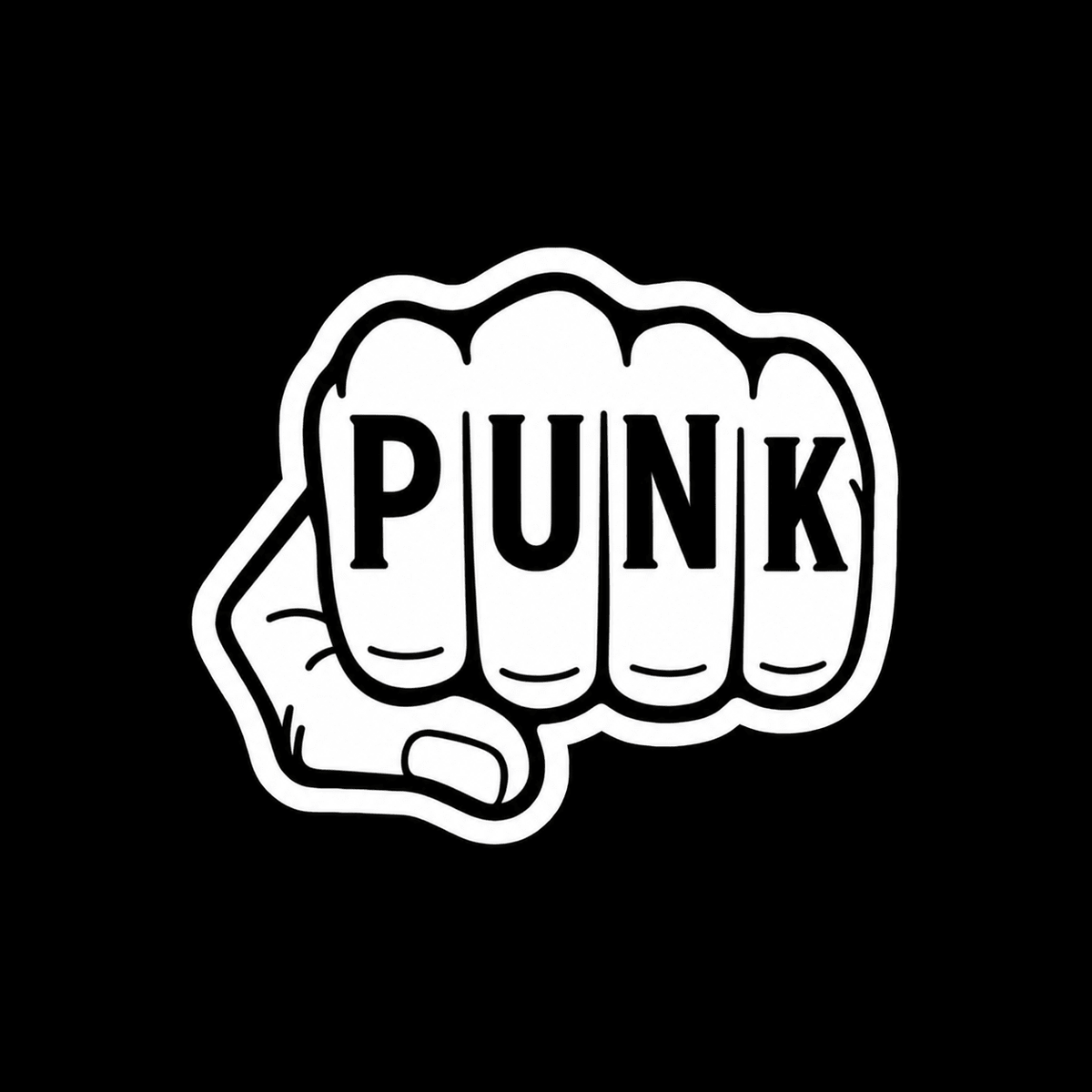 Paper products - Punk Fist Sticker | Music | Retro & Vintage | Punk from SHIRT MONSTERS