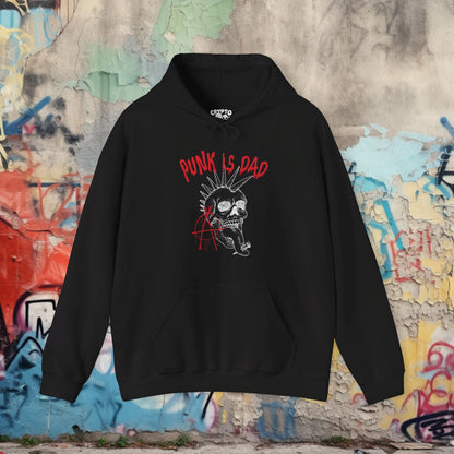 Hoodie - Punk Is Dad | Hoodie | Hooded Sweatshirt from Crypto Zoo Tees