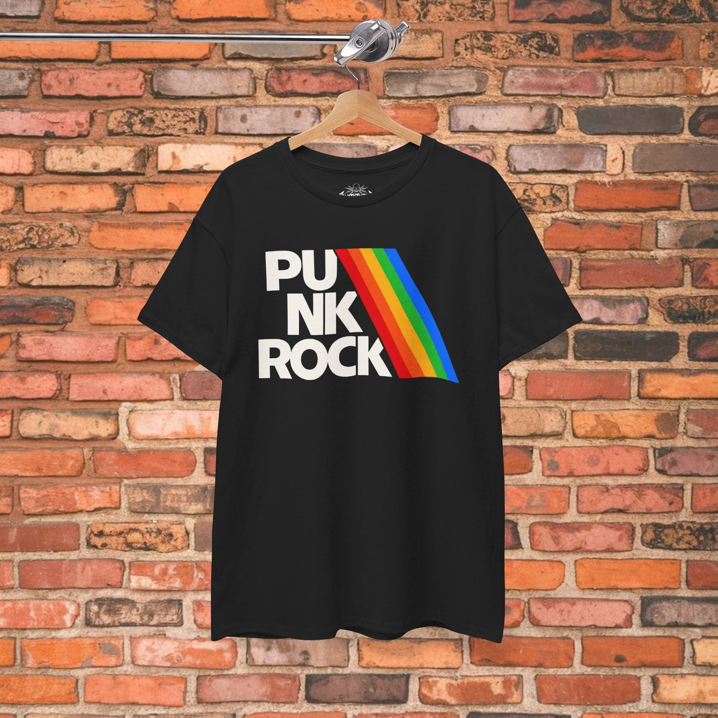 T-Shirt - Punk Rock Rainbow Shirt | Unisex Heavy Cotton Gildan 5000 | Music | Punk from SHIRT MONSTERS