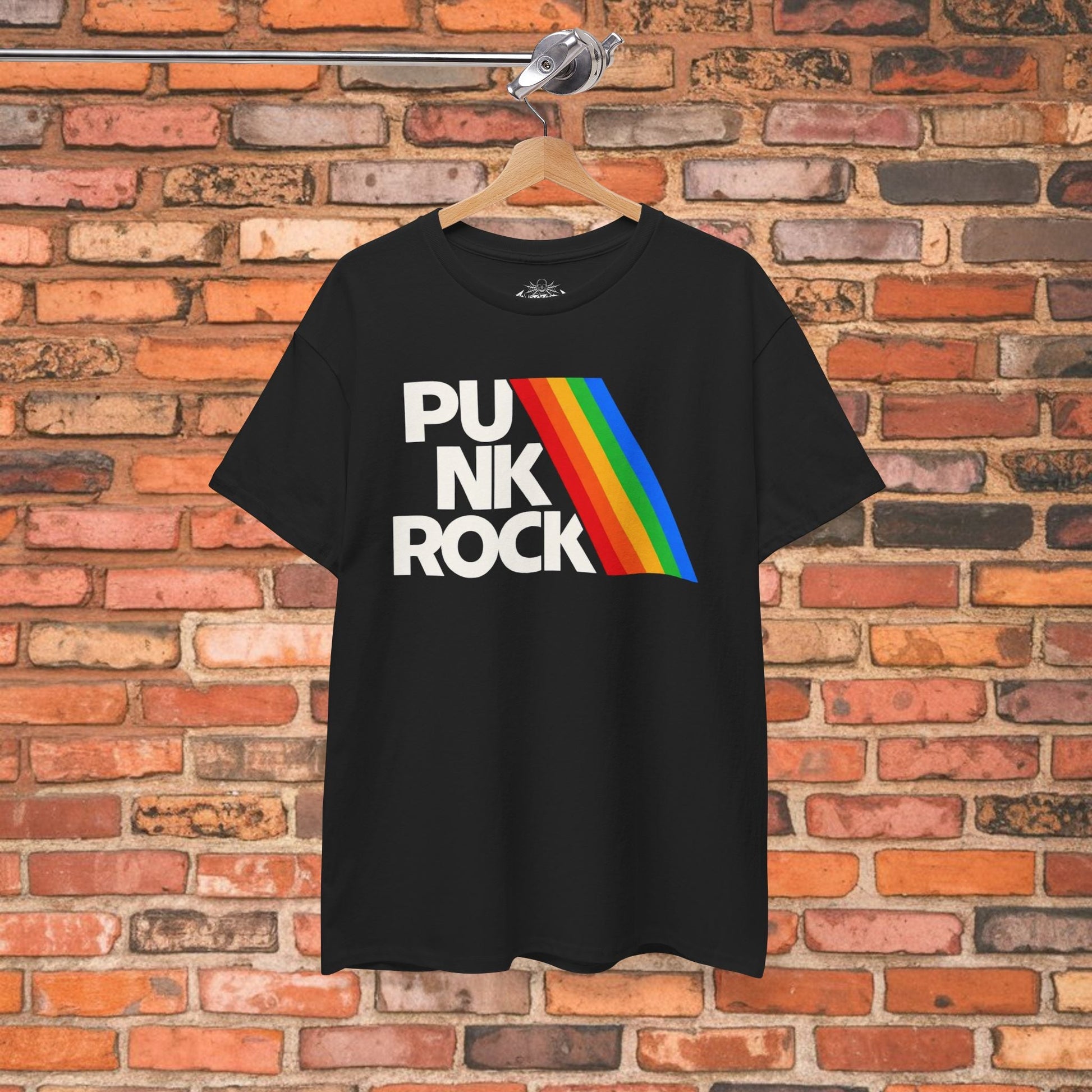 T-Shirt - Punk Rock Rainbow Shirt | Unisex Heavy Cotton Gildan 5000 | Music | Punk from SHIRT MONSTERS