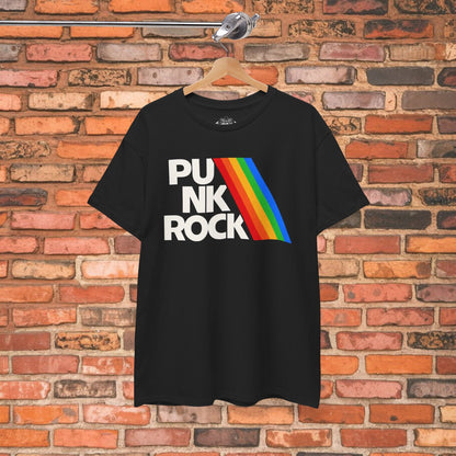 T-Shirt - Punk Rock Rainbow Shirt | Unisex Heavy Cotton Gildan 5000 | Music | Punk from SHIRT MONSTERS