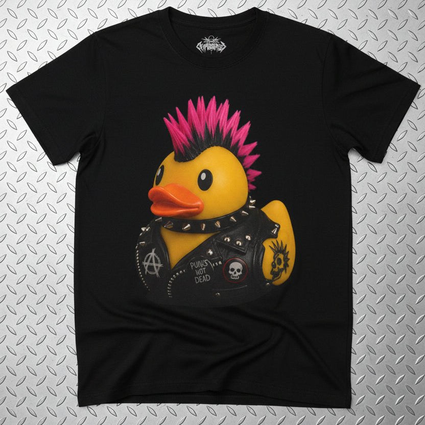 T-Shirt - Punk Rubber Duck Shirt | Ladies Tee - Gildan 5000L | Animals, Funny | Punk from SHIRT MONSTERS