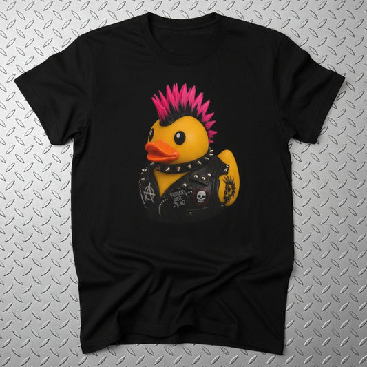 T-Shirt - Punk Rubber Duck Shirt | Unisex Heavy Vintage - Unisex Comfort Colors 1717 | Animals, Funny | Punk from SHIRT MONSTERS