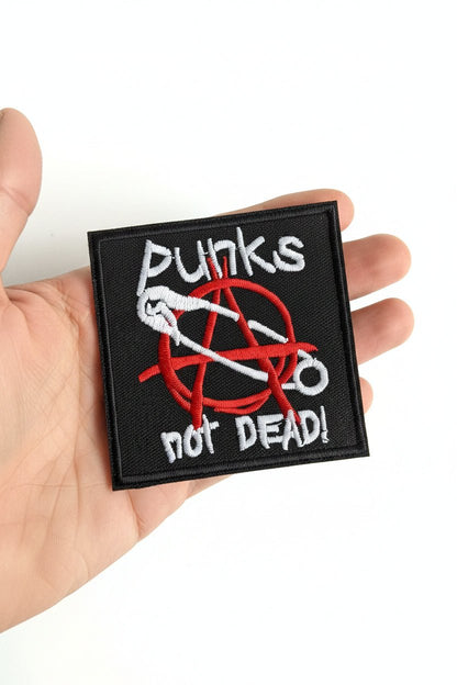 - Punks Not Dead Patch | Embroidered Iron On | Punk, Music | Punk from SHIRT MONSTERS