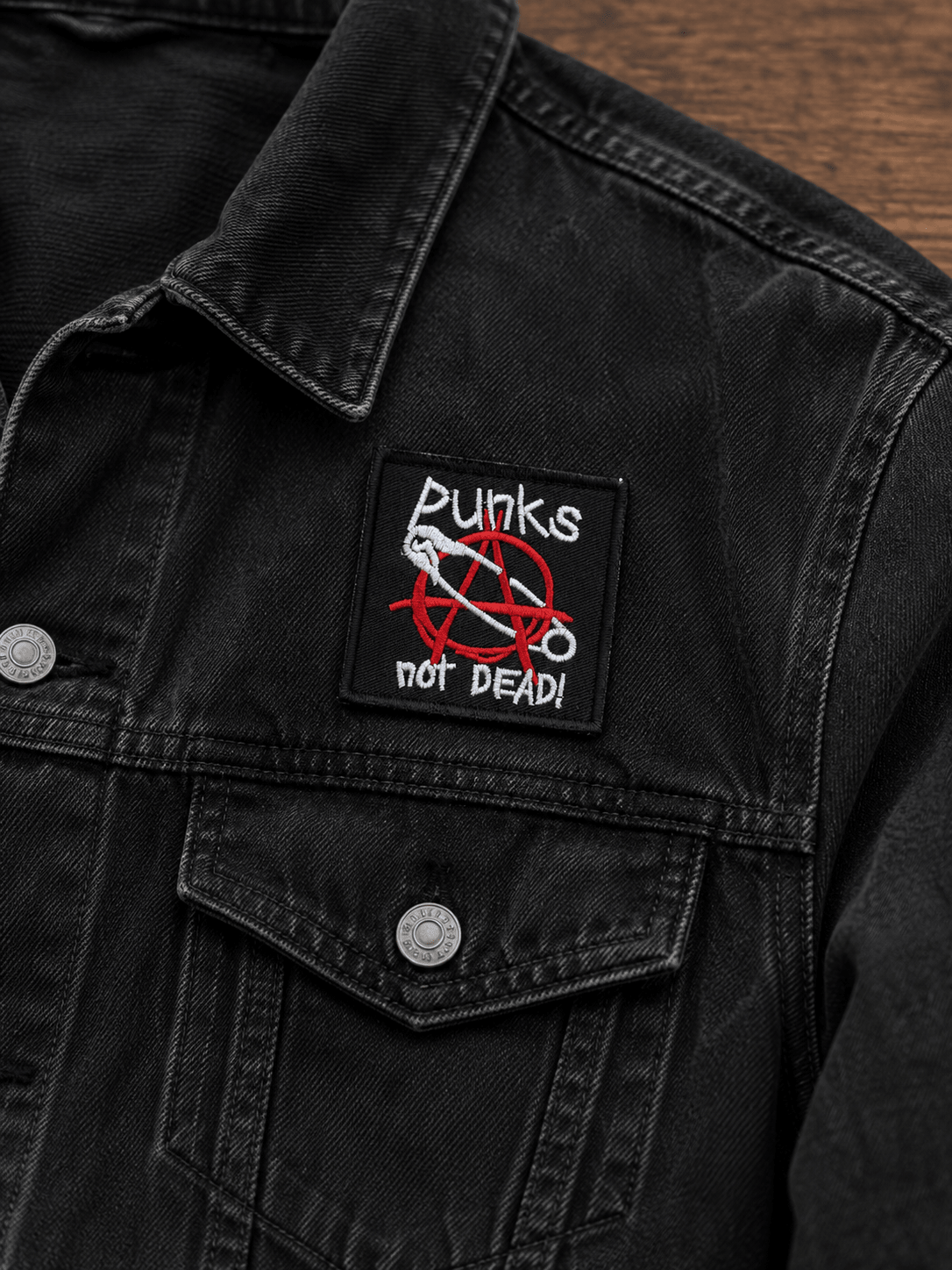 - Punks Not Dead Patch | Embroidered Iron On | Punk, Music | Punk from SHIRT MONSTERS