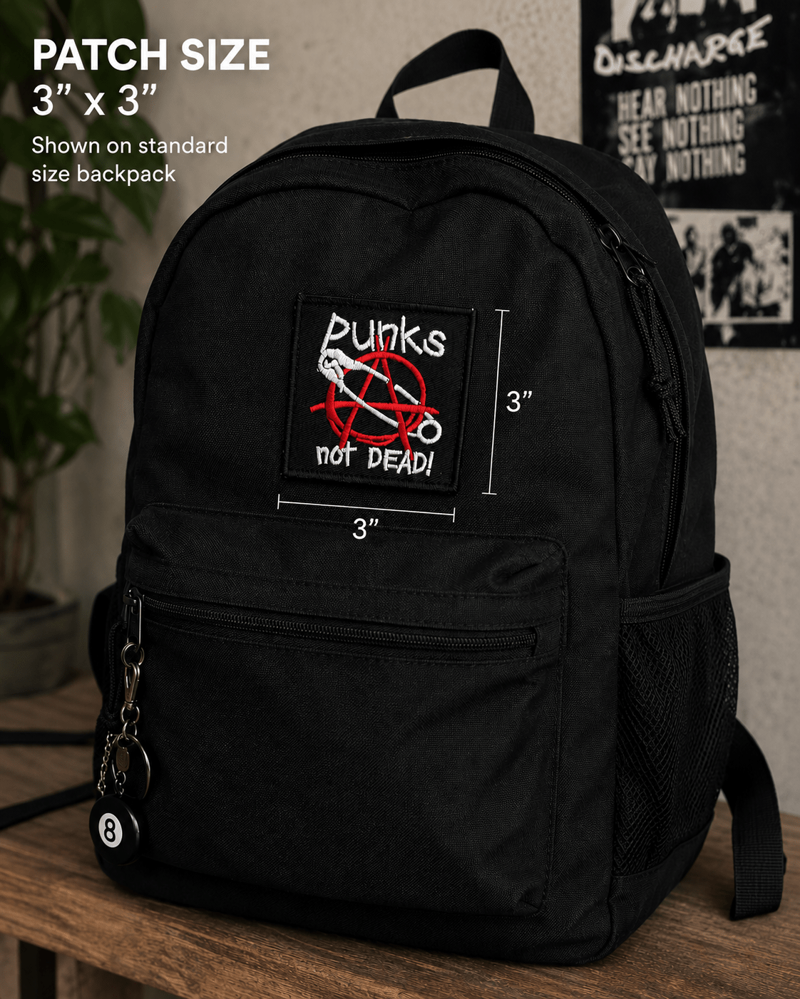 - Punks Not Dead Patch | Embroidered Iron On | Punk, Music | Punk from SHIRT MONSTERS