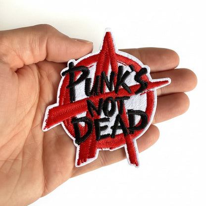- Punks Not Dead Patch | Punk, Music | Embroidered Iron On Patch from SHIRT MONSTERS