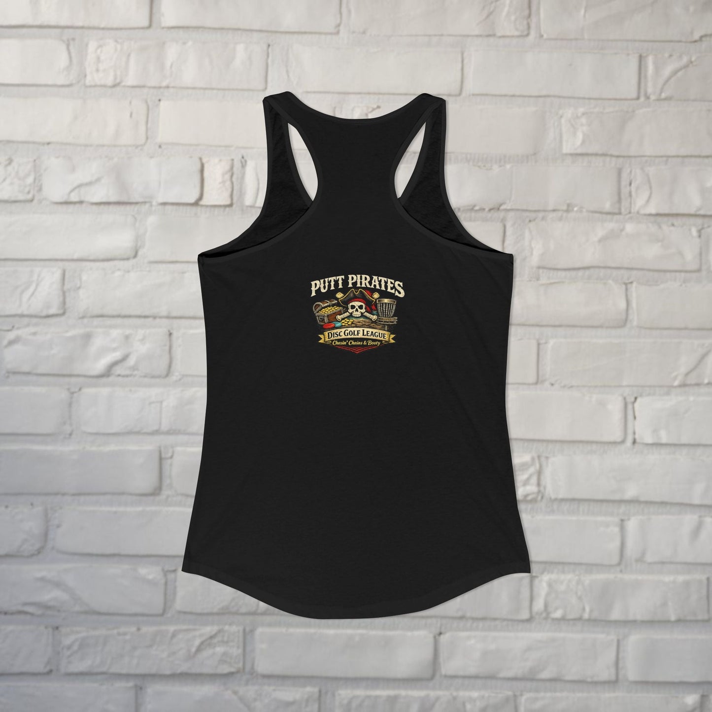 Tank Top - Putt Pirates Booty Hunters | Ladies Racerback Tank Top | Funny from Crypto Zoo Tees