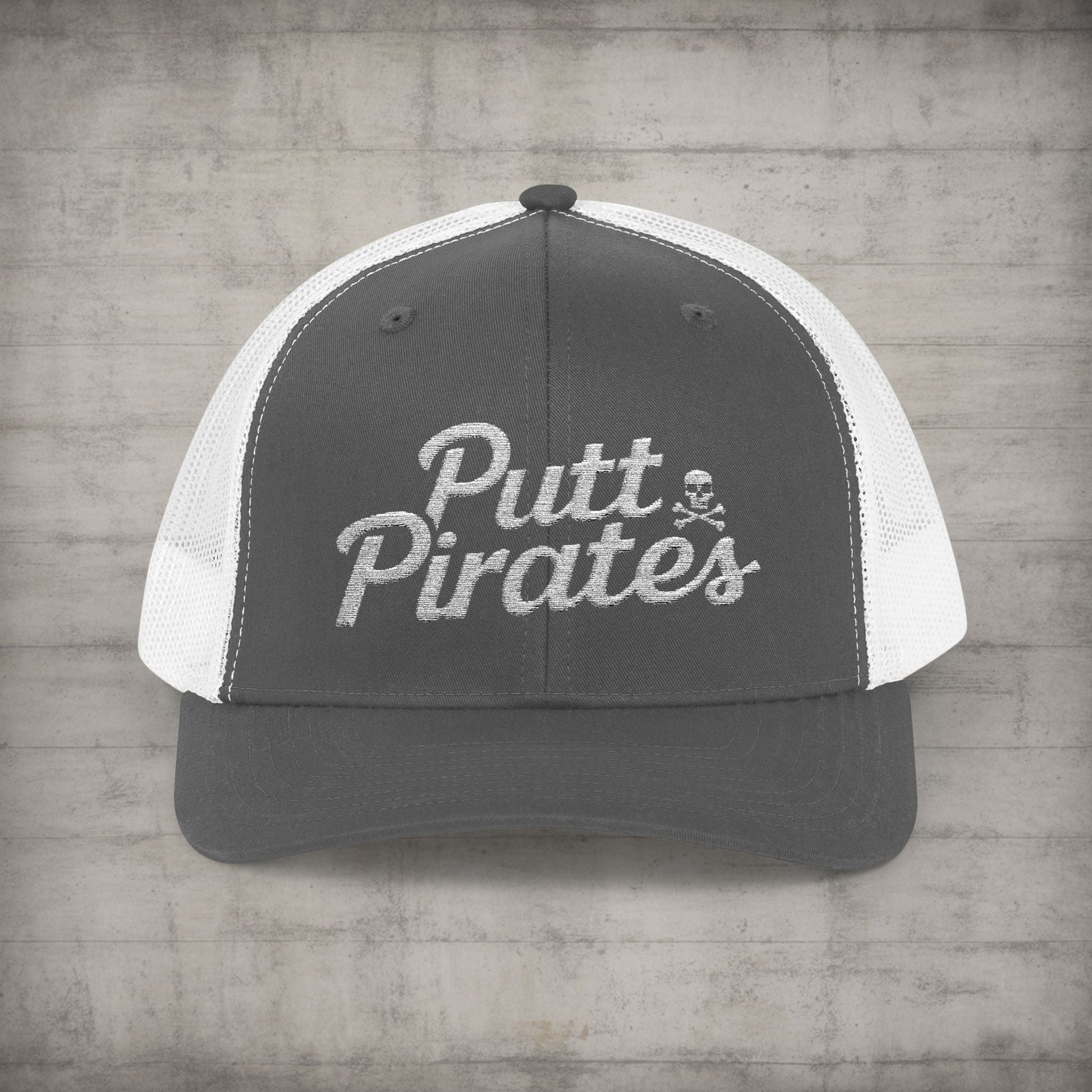Hats - Putt Pirates Hat MANY COLORS | Embroidered Cap | Funny | Retro & Vintage from Crypto Zoo Tees