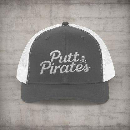 Hats - Putt Pirates Hat MANY COLORS | Embroidered Cap | Funny | Retro & Vintage from Crypto Zoo Tees