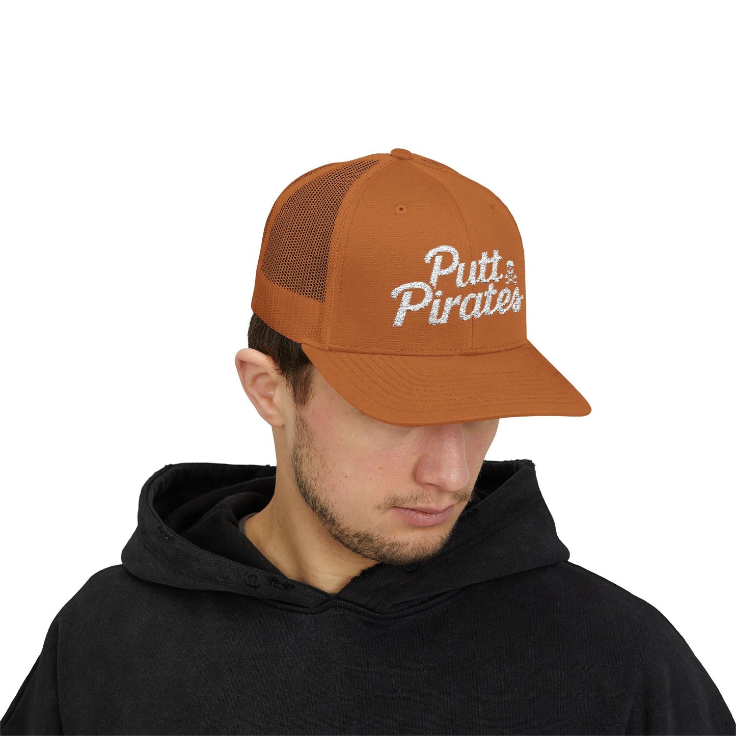 Hats - Putt Pirates Hat MANY COLORS | Embroidered Cap | Funny | Retro & Vintage from Crypto Zoo Tees