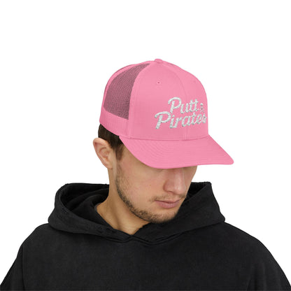 Hats - Putt Pirates Hat MANY COLORS | Embroidered Cap | Funny | Retro & Vintage from Crypto Zoo Tees