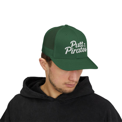 Hats - Putt Pirates Hat MANY COLORS | Embroidered Cap | Funny | Retro & Vintage from Crypto Zoo Tees