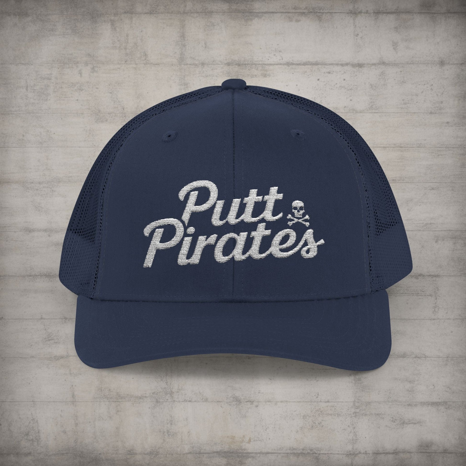 Hats - Putt Pirates Hat MANY COLORS | Embroidered Cap | Funny | Retro & Vintage from Crypto Zoo Tees