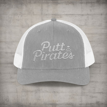 Hats - Putt Pirates Hat MANY COLORS | Embroidered Cap | Funny | Retro & Vintage from Crypto Zoo Tees