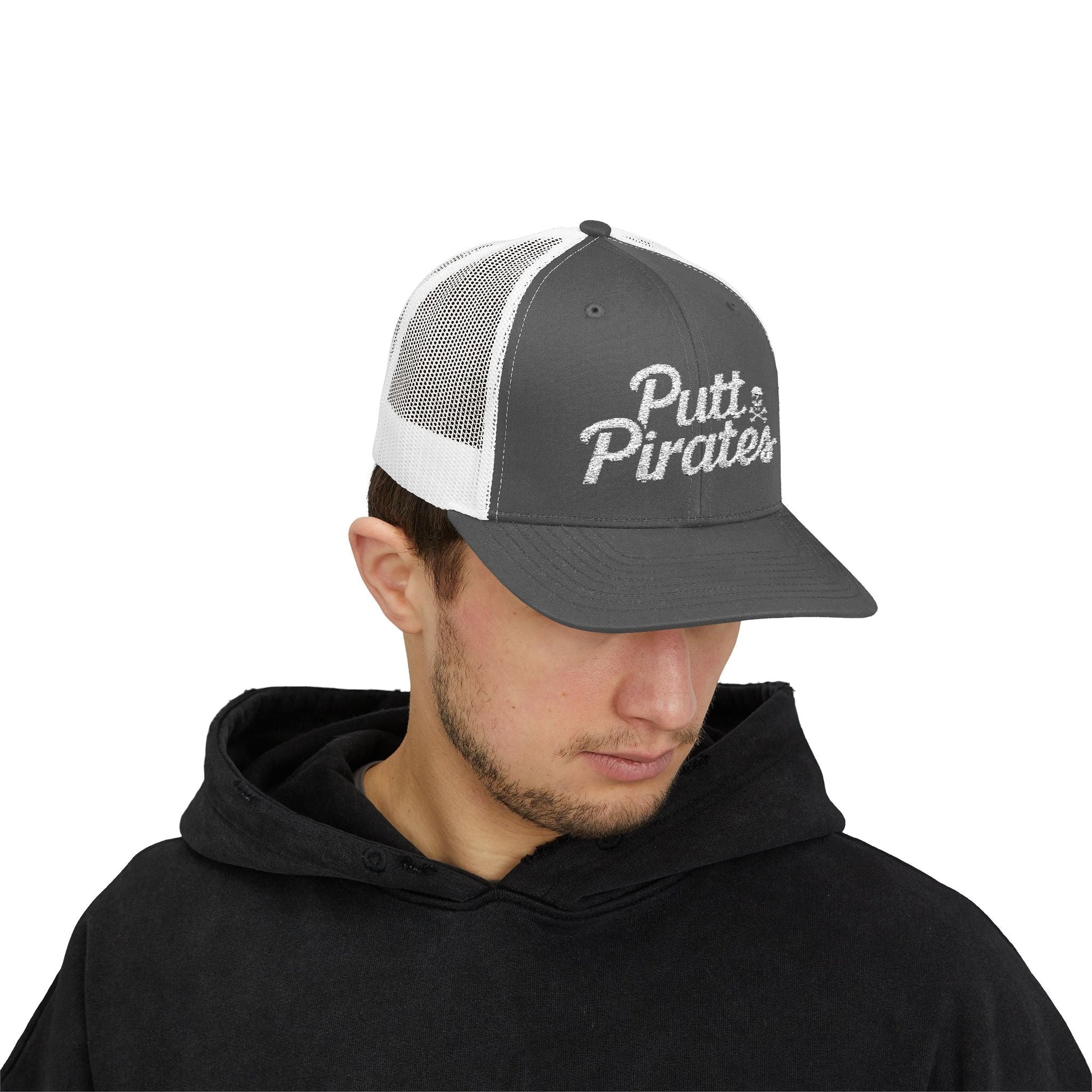 Hats - Putt Pirates Hat MANY COLORS | Embroidered Cap | Funny | Retro & Vintage from Crypto Zoo Tees