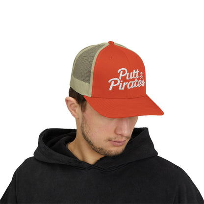 Hats - Putt Pirates Hat MANY COLORS | Embroidered Cap | Funny | Retro & Vintage from Crypto Zoo Tees
