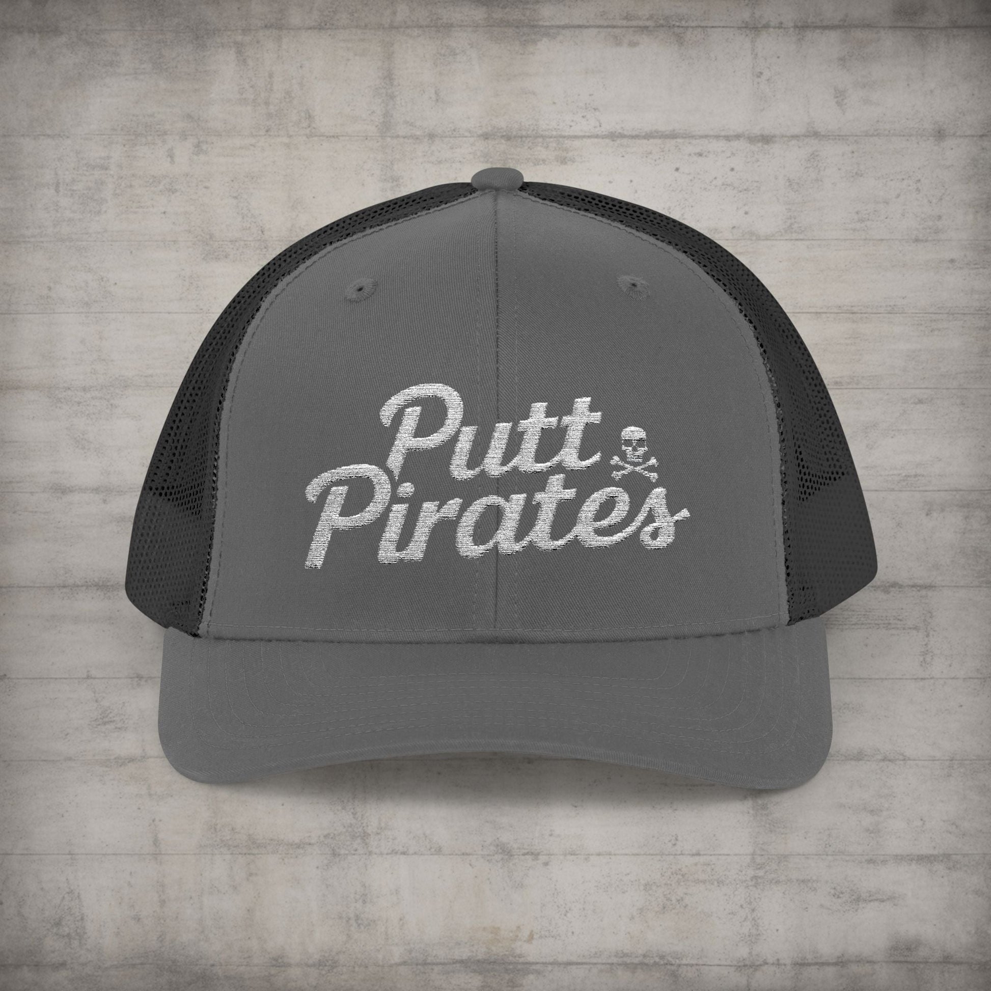Hats - Putt Pirates Hat MANY COLORS | Embroidered Cap | Funny | Retro & Vintage from Crypto Zoo Tees