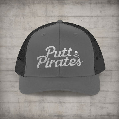 Hats - Putt Pirates Hat MANY COLORS | Embroidered Cap | Funny | Retro & Vintage from Crypto Zoo Tees