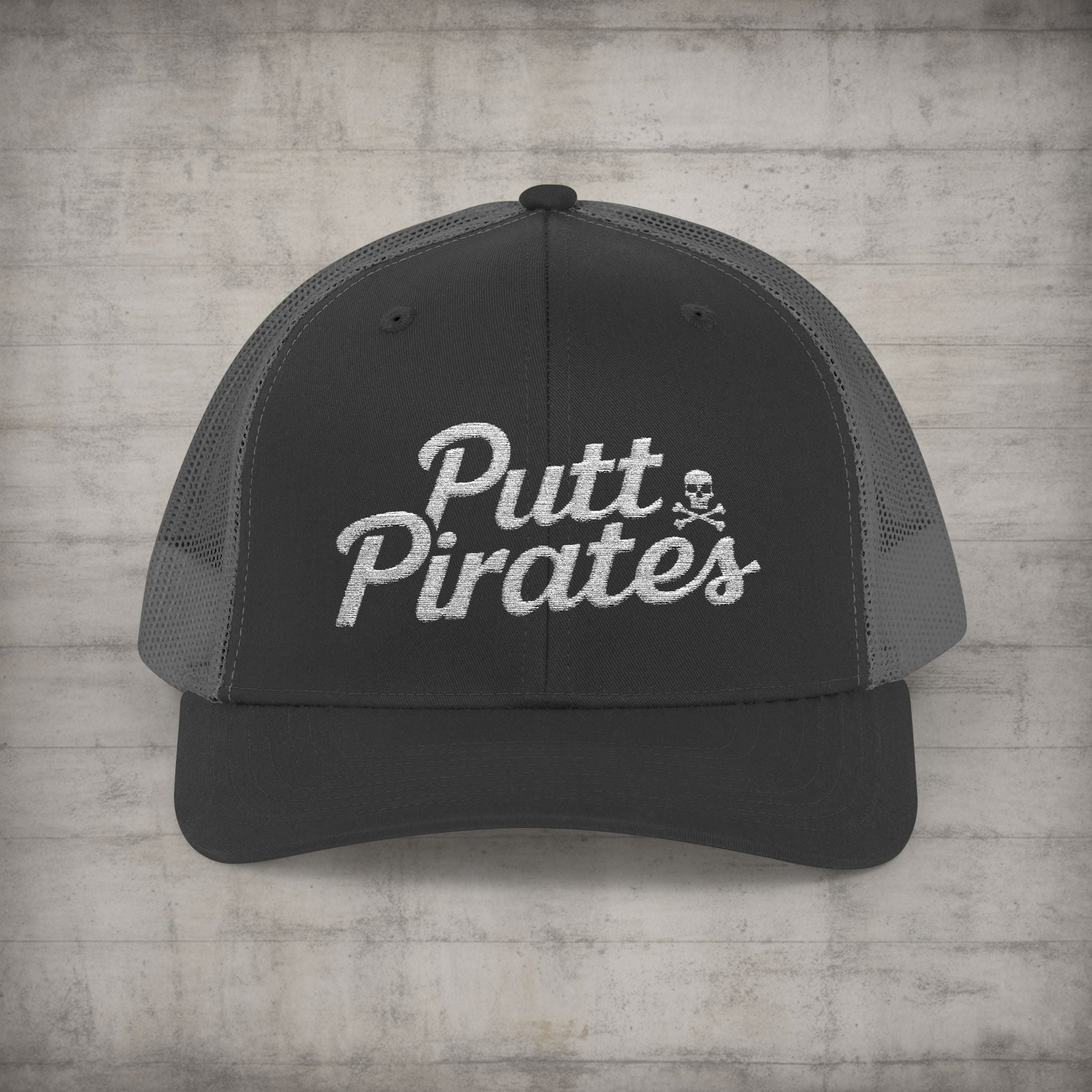 Hats - Putt Pirates Hat MANY COLORS | Embroidered Cap | Funny | Retro & Vintage from Crypto Zoo Tees