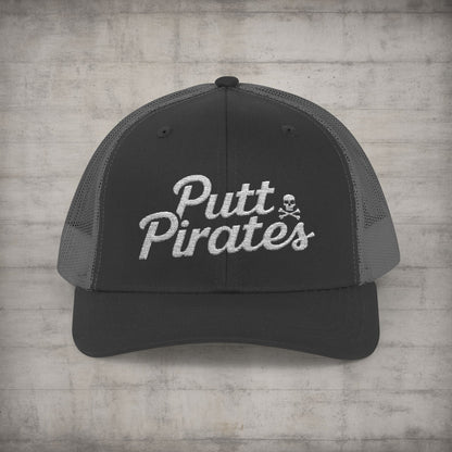 Hats - Putt Pirates Hat MANY COLORS | Embroidered Cap | Funny | Retro & Vintage from Crypto Zoo Tees