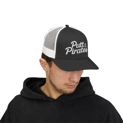 Hats - Putt Pirates Hat MANY COLORS | Embroidered Cap | Funny | Retro & Vintage from Crypto Zoo Tees
