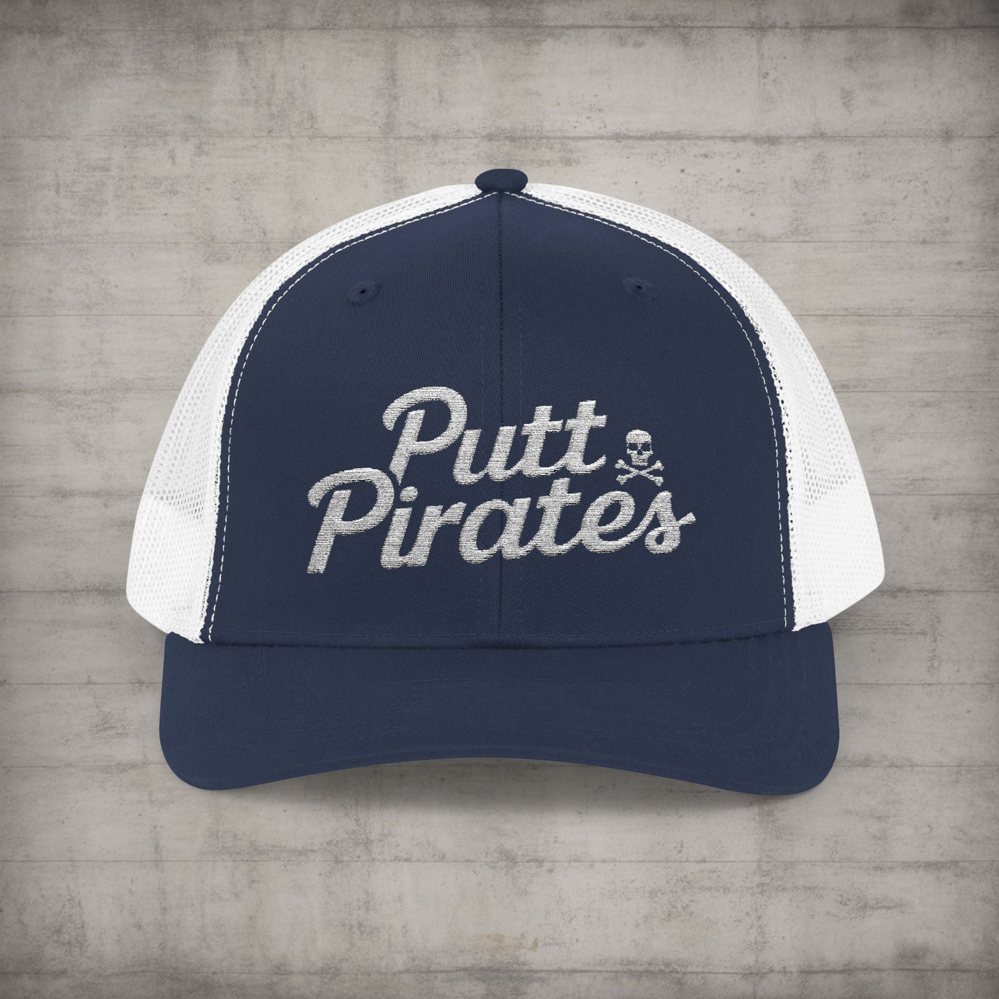 Hats - Putt Pirates Hat MANY COLORS | Embroidered Cap | Funny | Retro & Vintage from Crypto Zoo Tees