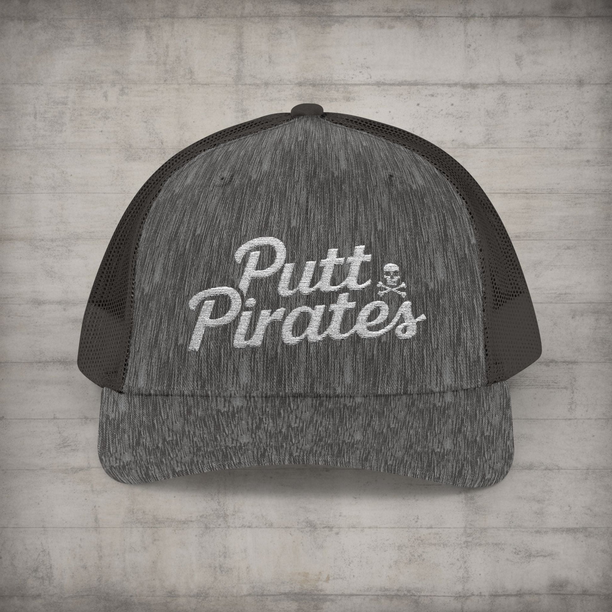 Hats - Putt Pirates Hat MANY COLORS | Embroidered Cap | Funny | Retro & Vintage from Crypto Zoo Tees