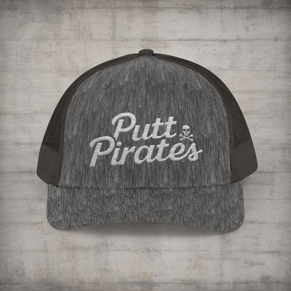 Hats - Putt Pirates Hat MANY COLORS | Embroidered Cap | Funny | Retro & Vintage from Crypto Zoo Tees