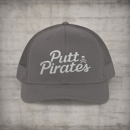 Hats - Putt Pirates Hat MANY COLORS | Embroidered Cap | Funny | Retro & Vintage from Crypto Zoo Tees