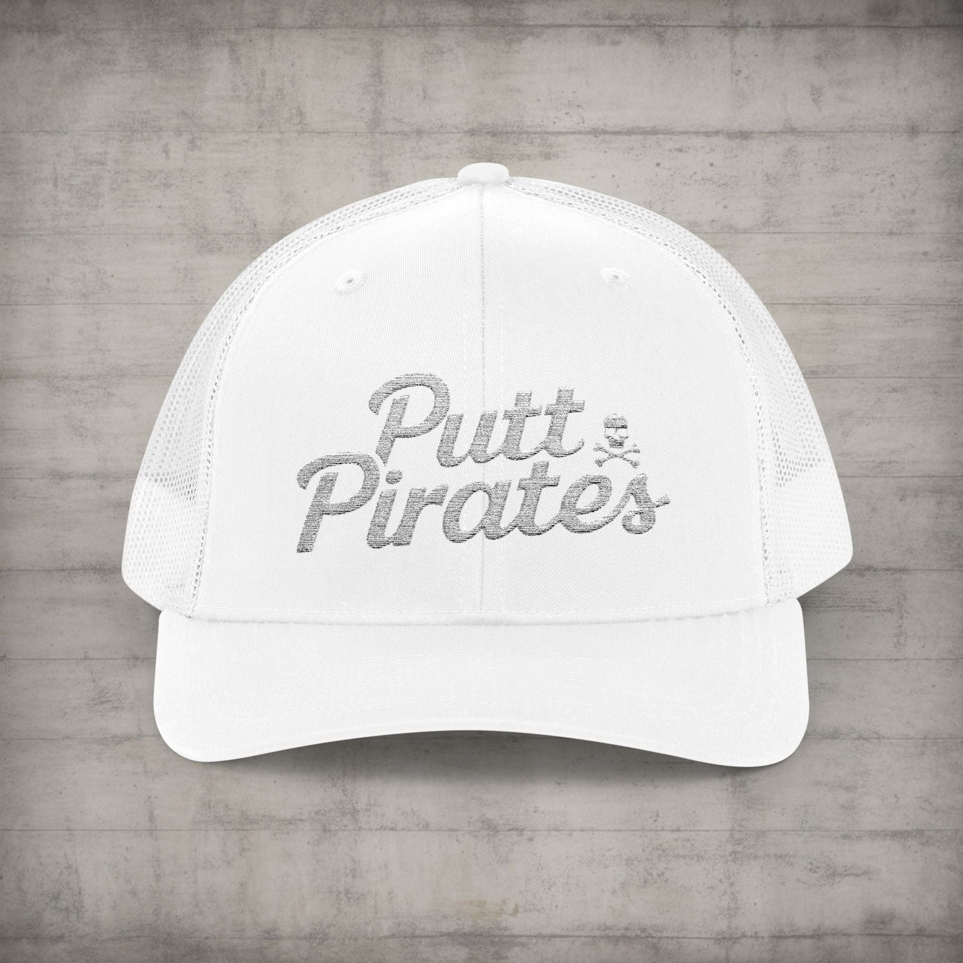 Hats - Putt Pirates Hat MANY COLORS | Embroidered Cap | Funny | Retro & Vintage from Crypto Zoo Tees