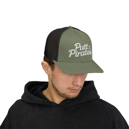 Hats - Putt Pirates Hat MANY COLORS | Embroidered Cap | Funny | Retro & Vintage from Crypto Zoo Tees