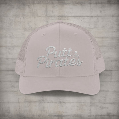 Hats - Putt Pirates Hat MANY COLORS | Embroidered Cap | Funny | Retro & Vintage from Crypto Zoo Tees
