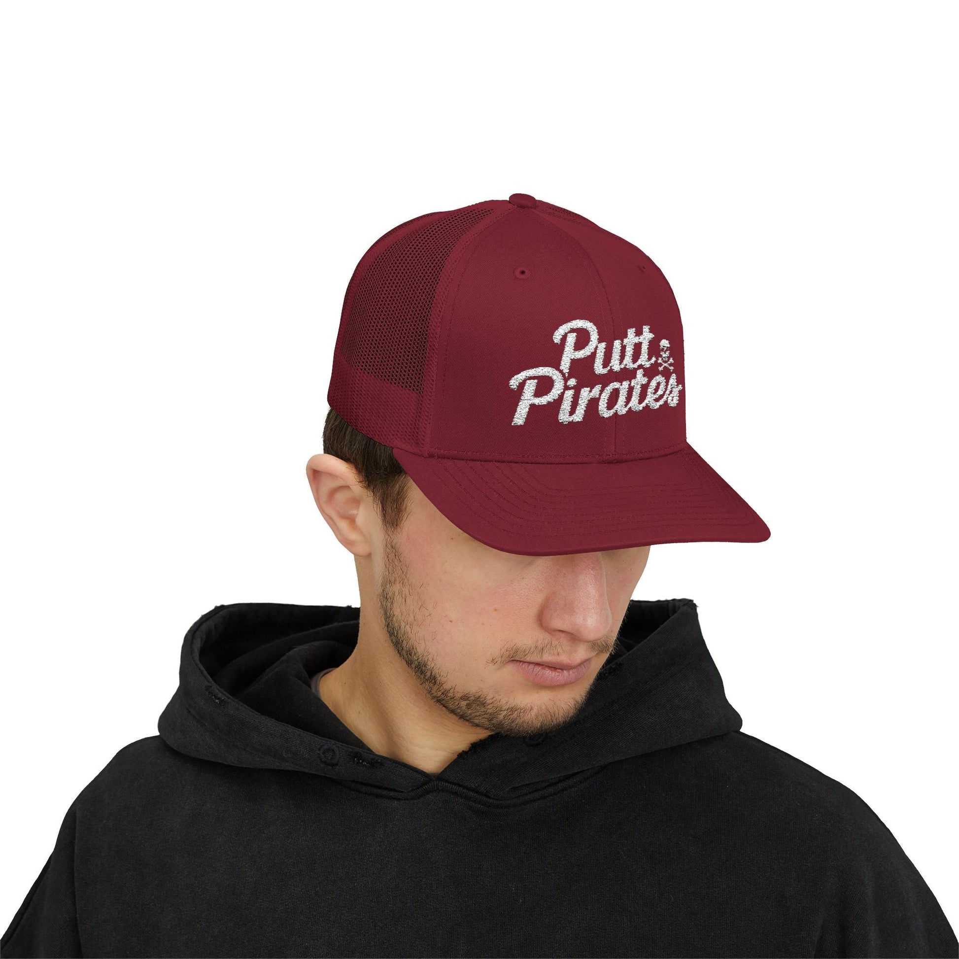Hats - Putt Pirates Hat MANY COLORS | Embroidered Cap | Funny | Retro & Vintage from Crypto Zoo Tees