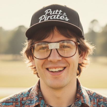 Hats - Putt Pirates Hat MANY COLORS | Embroidered Cap | Funny | Retro & Vintage from Crypto Zoo Tees