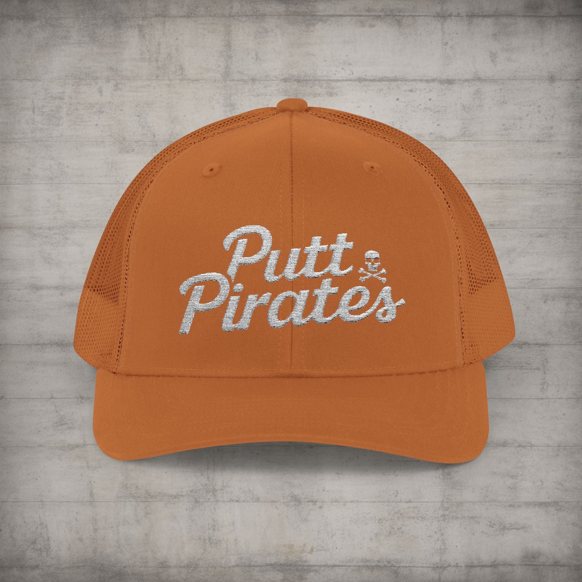 Hats - Putt Pirates Hat MANY COLORS | Embroidered Cap | Funny | Retro & Vintage from Crypto Zoo Tees